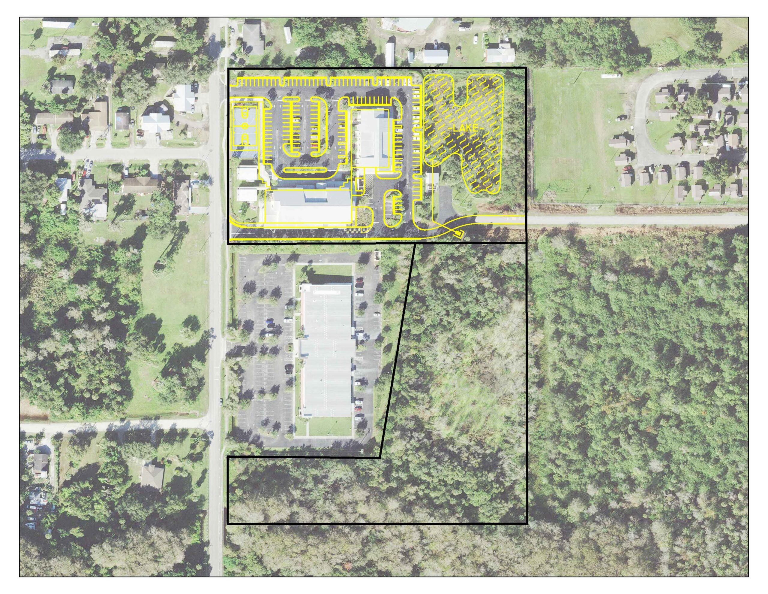 Bethune Education Center – Aerial wtih Site Plan