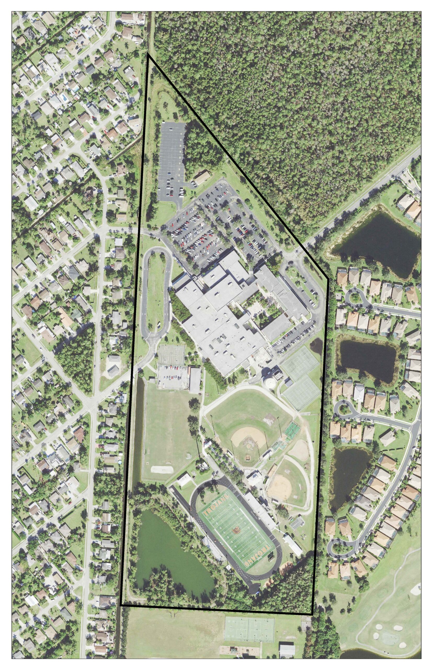 Lely High School – Aerial with Boundary
