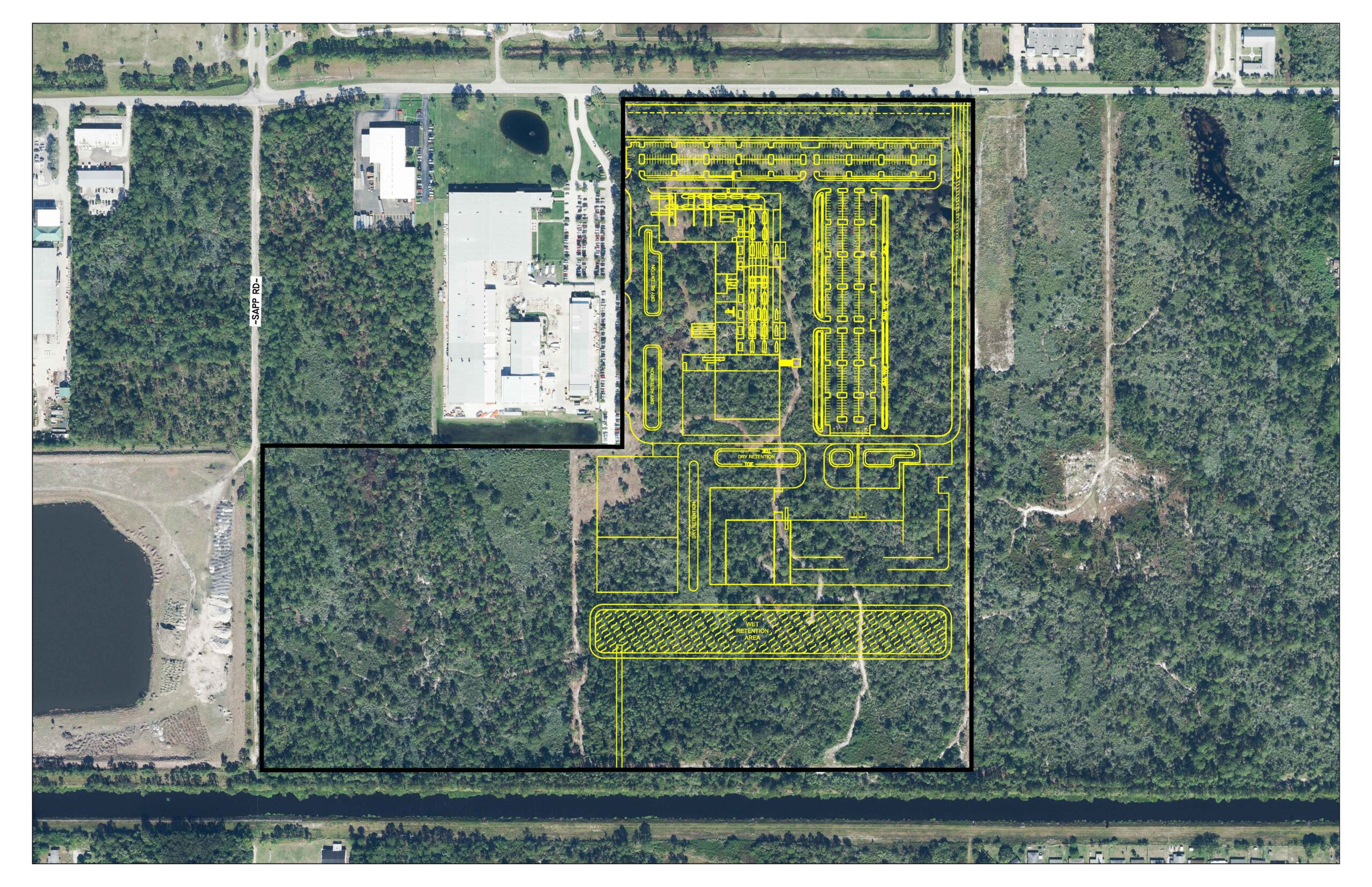 Pursuit Property - Aerial with Site Plan