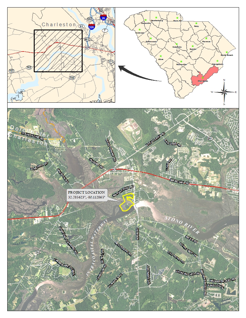 Stono River – Project Location Map
